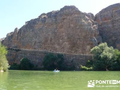 RUTA DE PIRAGÜISMO EN CANOA Y PIRAGÜA - HOCES DEL RÍO DURATÓN; gps senderismo